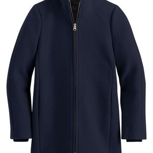 NWT J. Crew Lodge Coat-Black-Sz 2P